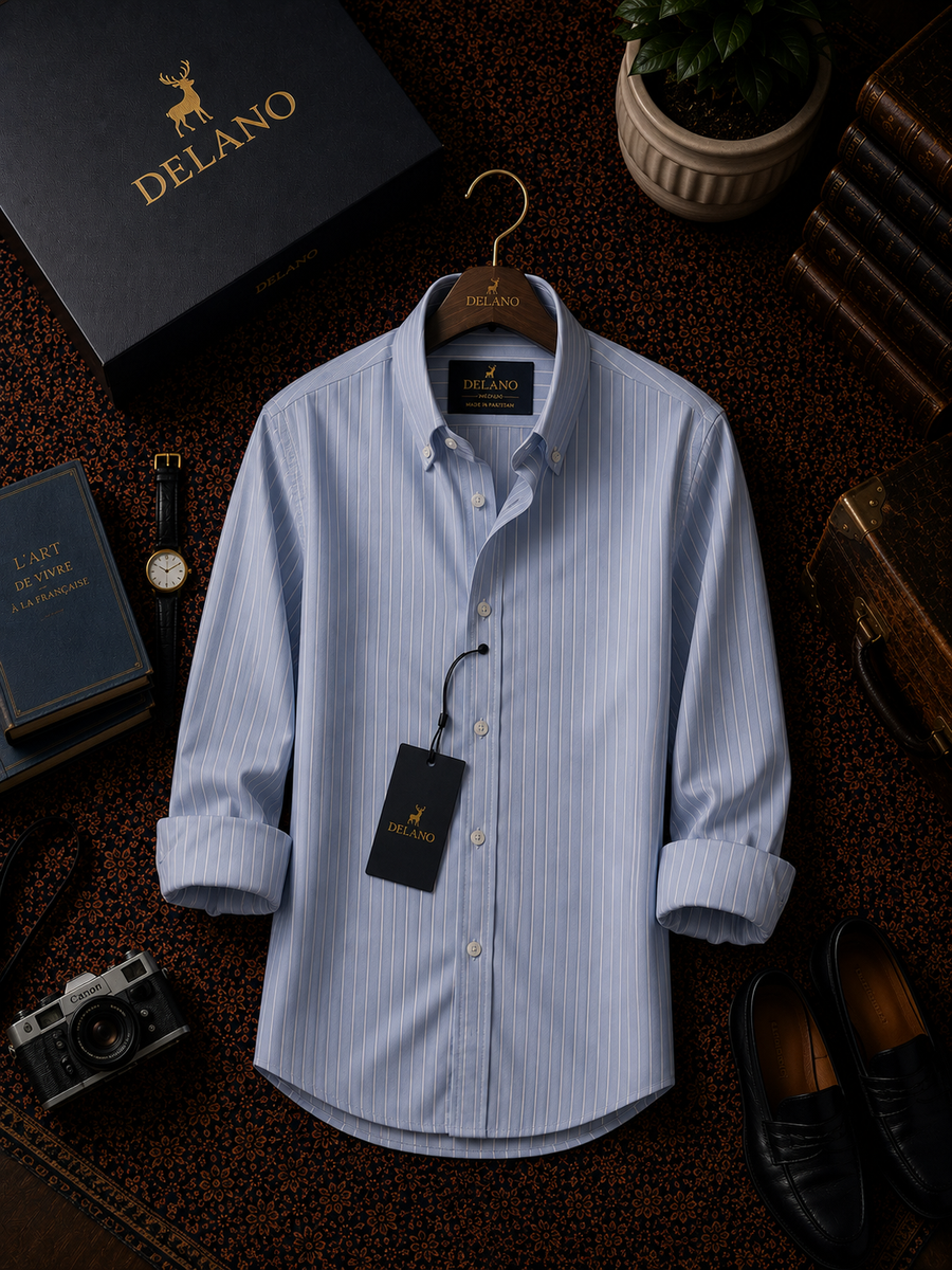 Blue Striped Shirt