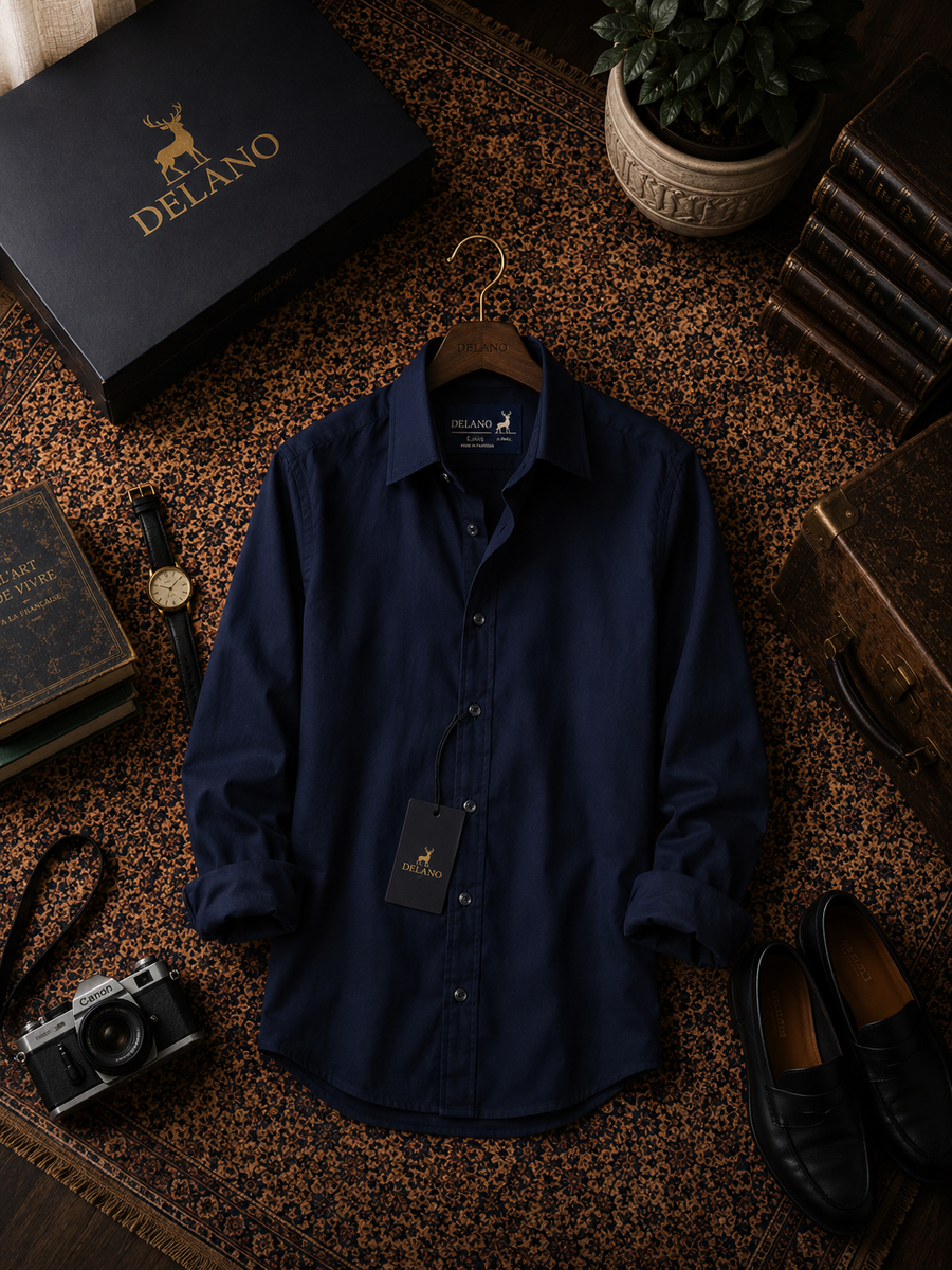Navy Blue Shirt