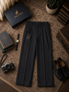 Black Pleated Pants